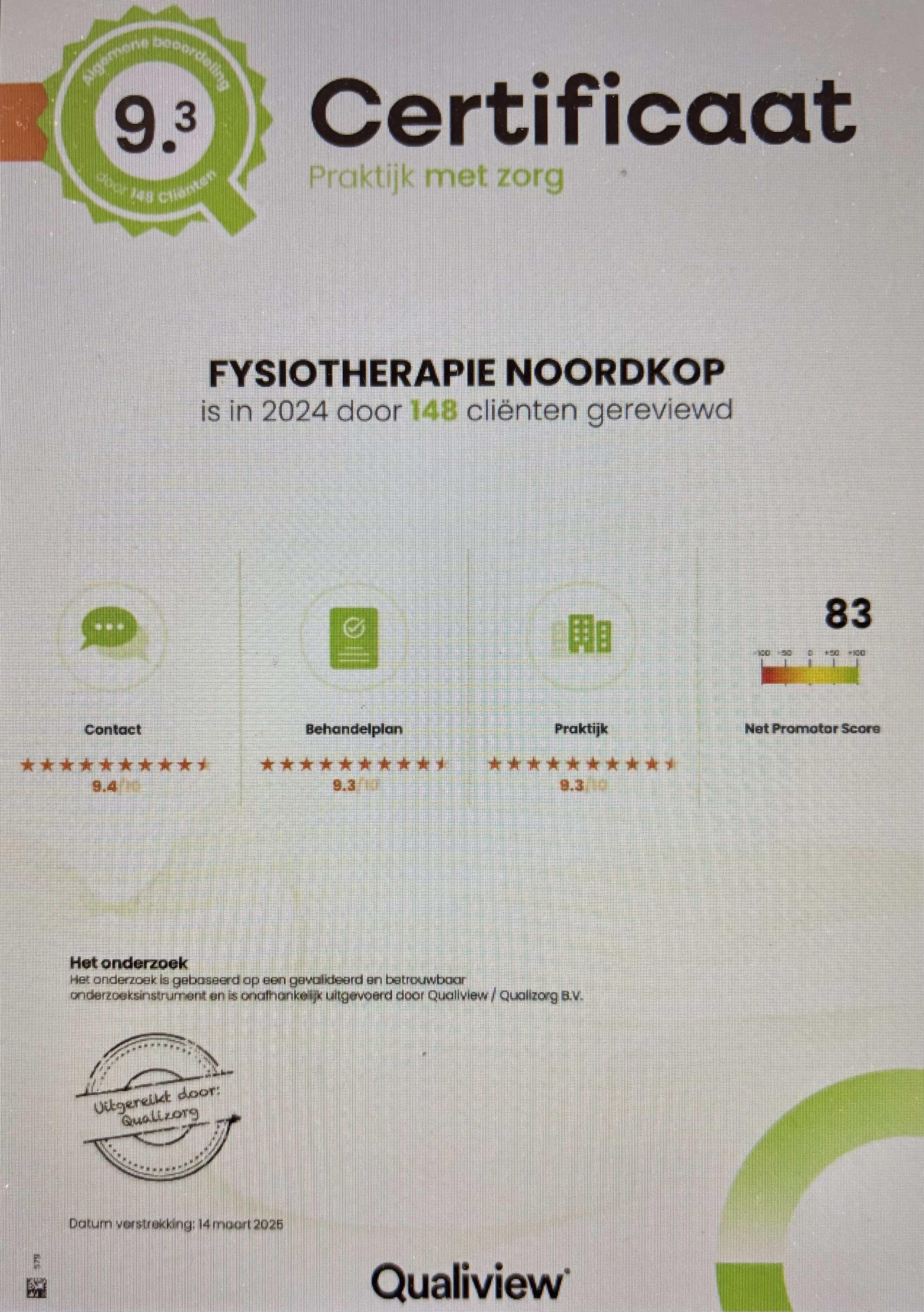 Ook in 2024 een goede beoordeling 